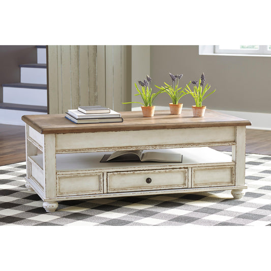 Signature Design by Ashley Realyn T523T1 Coffee Table and 2 Chairside End Tables IMAGE 2