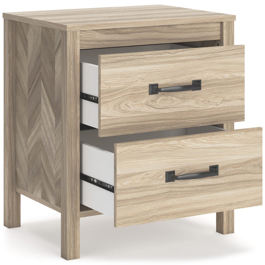 Signature Design by Ashley Battelle EB3929-292 Two Drawer Night Stand IMAGE 2