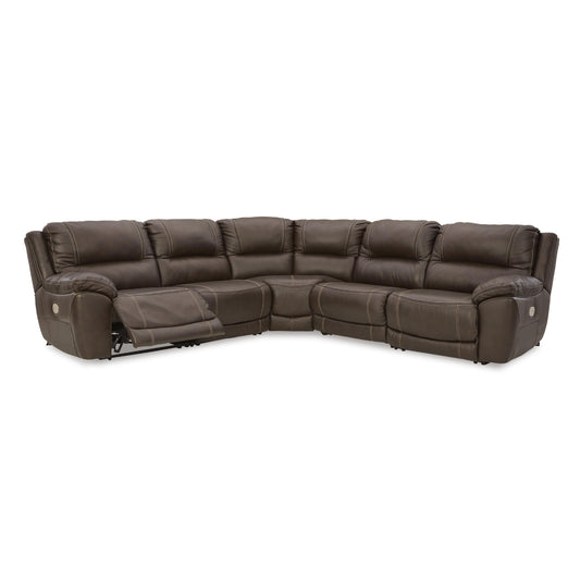 Signature Design by Ashley Dunleith U71604S8 5 pc Power Reclining Sectional IMAGE 2