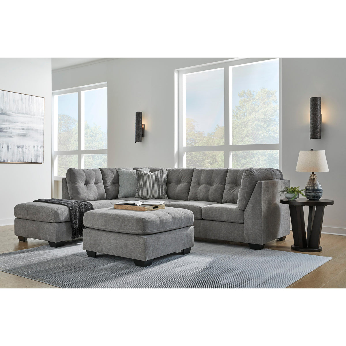 Signature Design by Ashley Marleton 55305S3 2 pc Sleeper Sectional with Chaise IMAGE 11