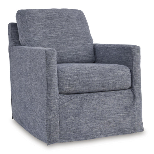 Signature Design by Ashley Nenana Next-Gen Nuvella Swivel Glider Fabric Accent Chair A3000646 IMAGE 1
