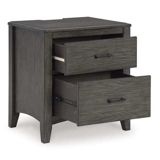 Signature Design by Ashley Montillan B651-92 Two Drawer Night Stand IMAGE 2