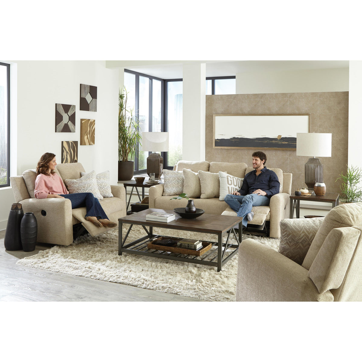 Catnapper Calvin 16302 Rocker Recliner - Putty IMAGE 10