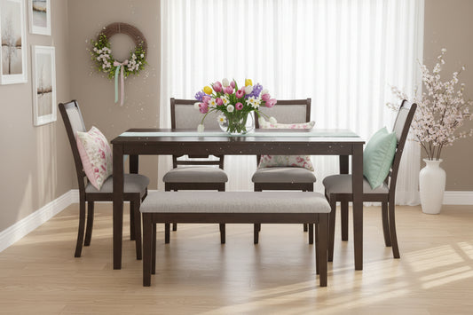 Signature Design by Ashley Langwest 6 pc Dinette D422-325 IMAGE 2
