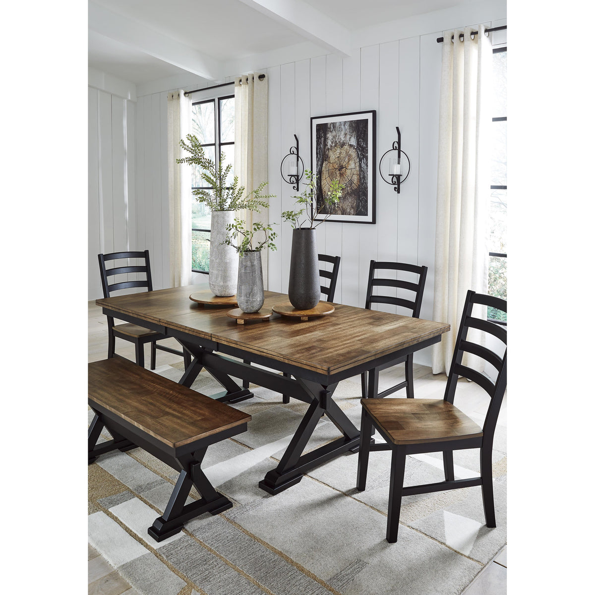 Signature Design by Ashley Wildenauer D634-35 Rectangular Dining Room Extension Table IMAGE 16