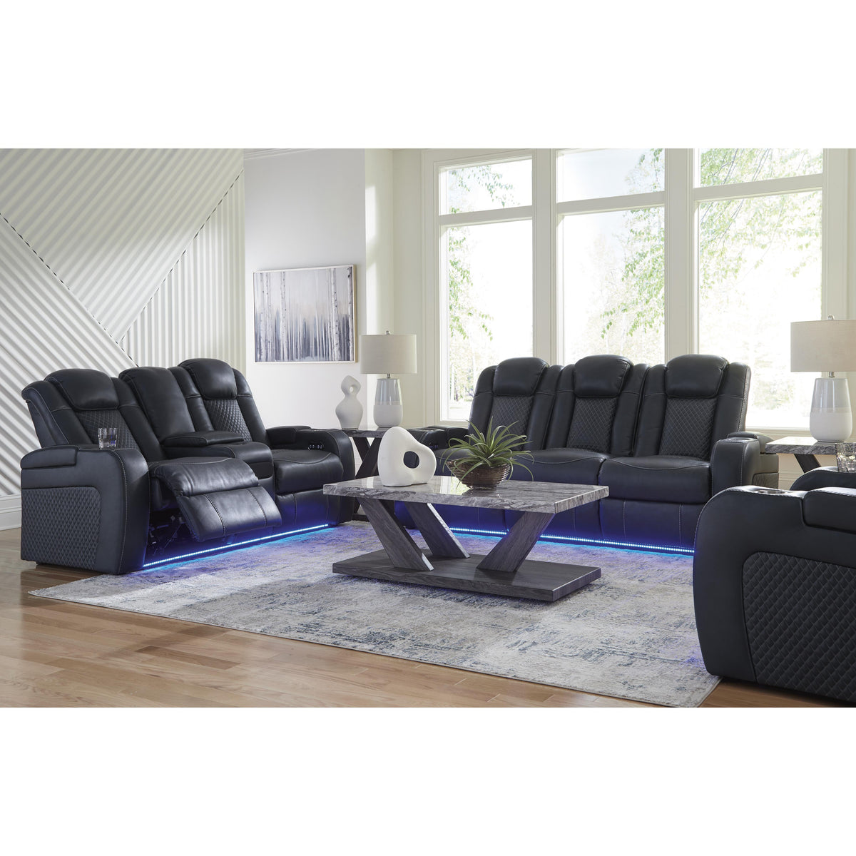 Signature Design by Ashley Fyne-Dyme 3660318 Power Reclining Loveseat with Console and Adjustable Headrest IMAGE 20