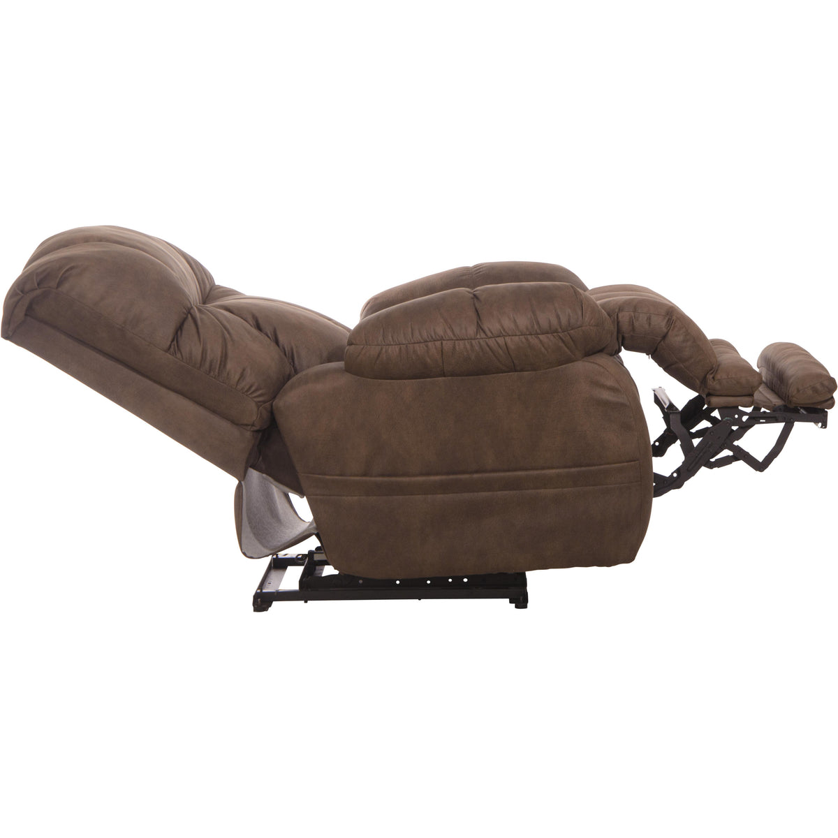 Catnapper Dawkins 647937 Power Lay Flat Recliner w/Oversize Xtra Comfort Footrest - Chocolate IMAGE 7