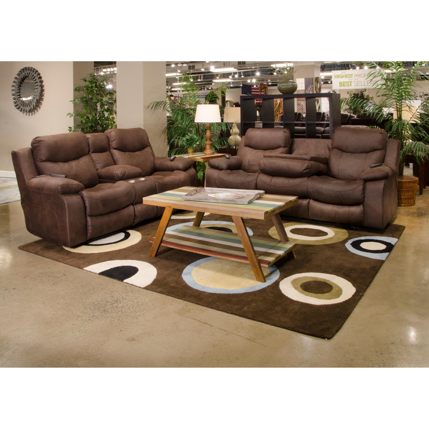 Catnapper Palmer 763959 Power Reclining Loveseat - Saddle IMAGE 6