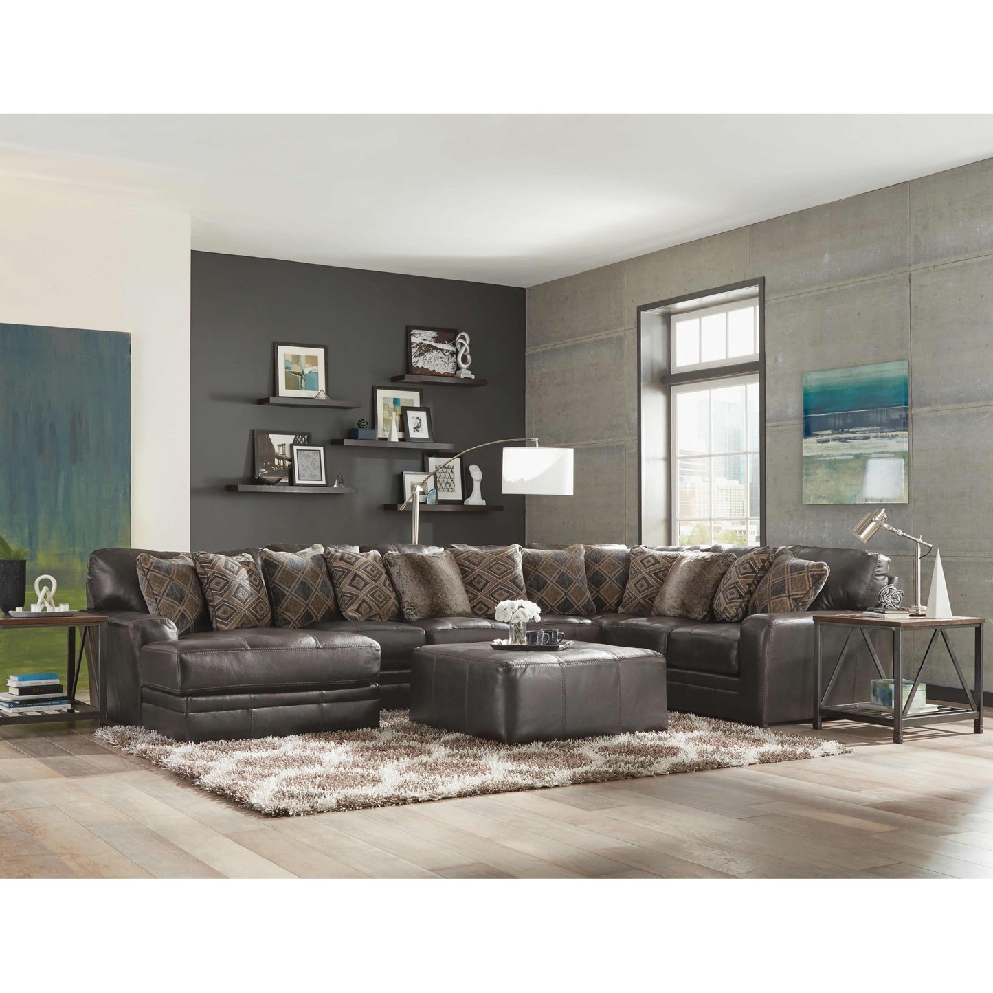 Jackson Furniture Denali 4378 3 pc Sectional - Steel IMAGE 1