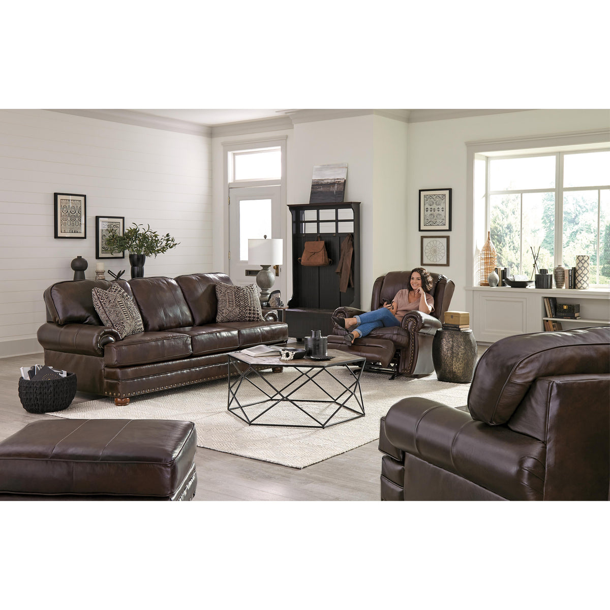 Jackson Furniture Roberto 524111 Rocker Recliner - Cocoa IMAGE 6