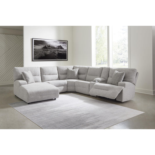 Signature Design by Ashley Acklen Place 93605S2 6 pc Power Reclining Sectional with Chaise IMAGE 2
