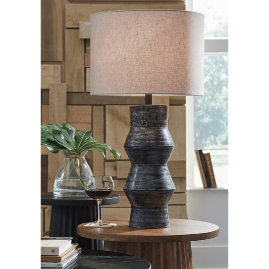Signature Design by Ashley Kerbert L100824 Terracotta Table Lamp IMAGE 2