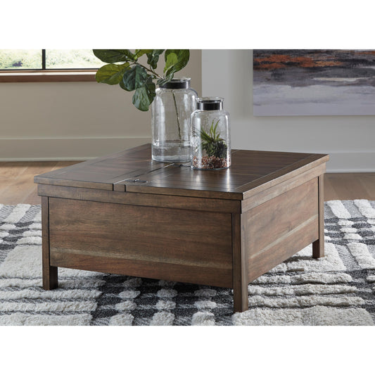 Signature Design by Ashley Moriville T731T2 Lift-top Coffee Table and 2 Chairside End Tables IMAGE 2