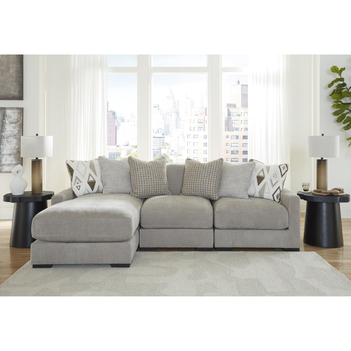 Benchcraft Aslan Court 20305S3 3 pc Sofa Sectional with Chaise IMAGE 2