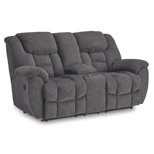 Signature Design by Ashley Foreside 3810494 Double Reclining Loveseat with Console IMAGE 1