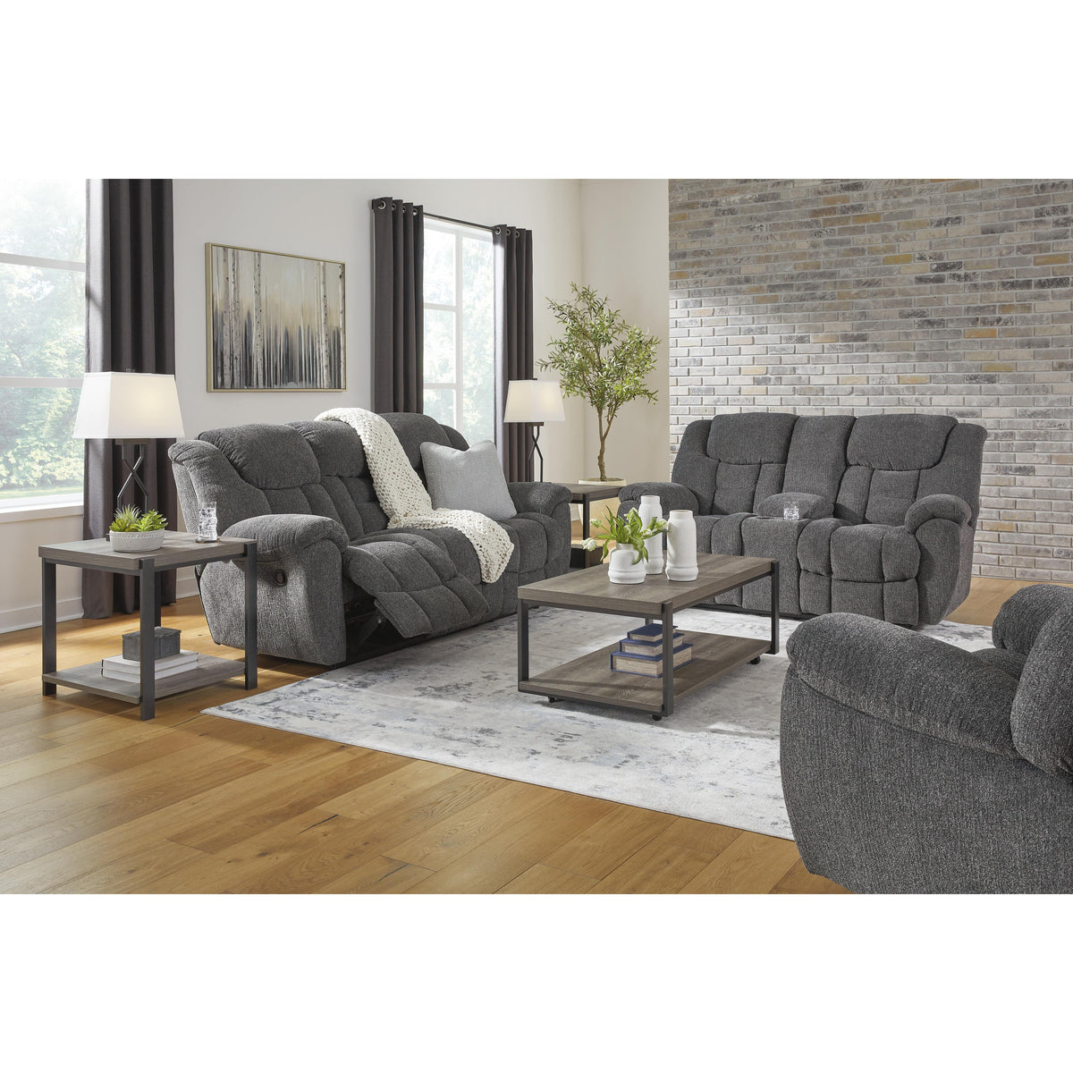 Signature Design by Ashley Foreside 3810494 Double Reclining Loveseat with Console IMAGE 12