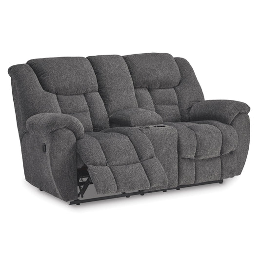 Signature Design by Ashley Foreside 3810494 Double Reclining Loveseat with Console IMAGE 2