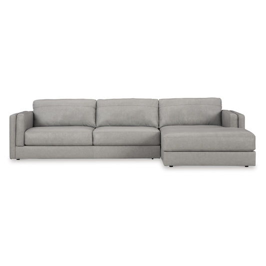 Signature Design by Ashley Amiata 57404S2 2 pc Sectional with Chaise IMAGE 2