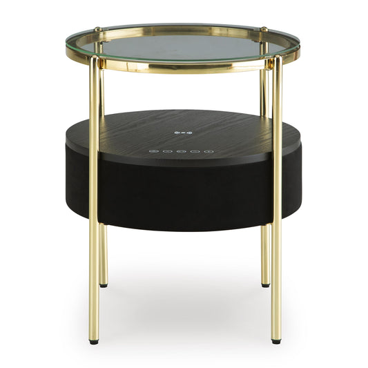 Signature Design by Ashley Nedman A4000669 Accent Table with Speaker IMAGE 2