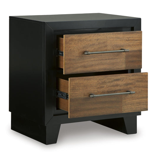 Benchcraft Kraeburn B496-92 Two Drawer Night Stand IMAGE 2