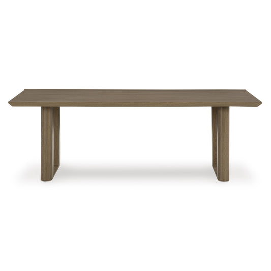Signature Design by Ashley Serene Bay P671-625 Rectangular Dining Table with Umbrella Option IMAGE 2