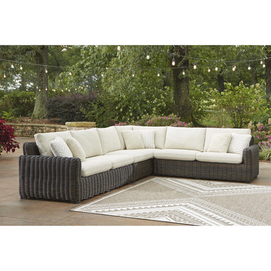 Signature Design by Ashley Kimora P711P2 4 pc Outdoor Sectional IMAGE 2