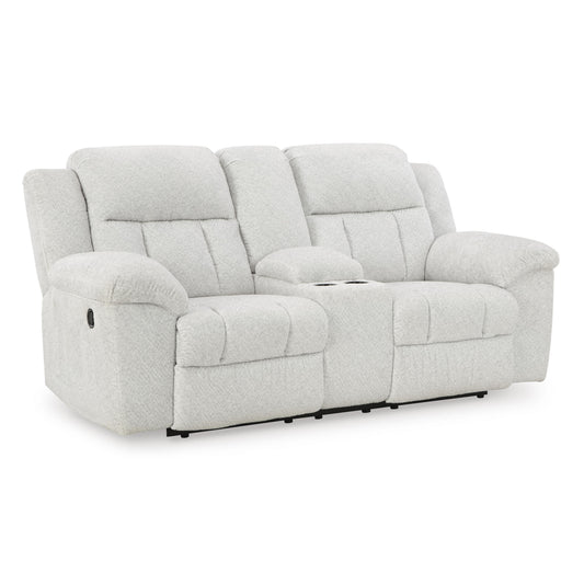 Signature Design by Ashley Frohn 3740594C Double Reclining Loveseat with Console IMAGE 1