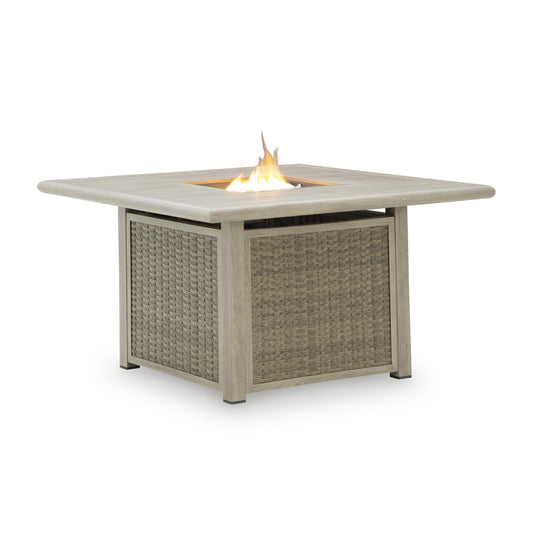 Signature Design by Ashley Cliff Trails PCP690-772 Square Fire Pit Table IMAGE 2