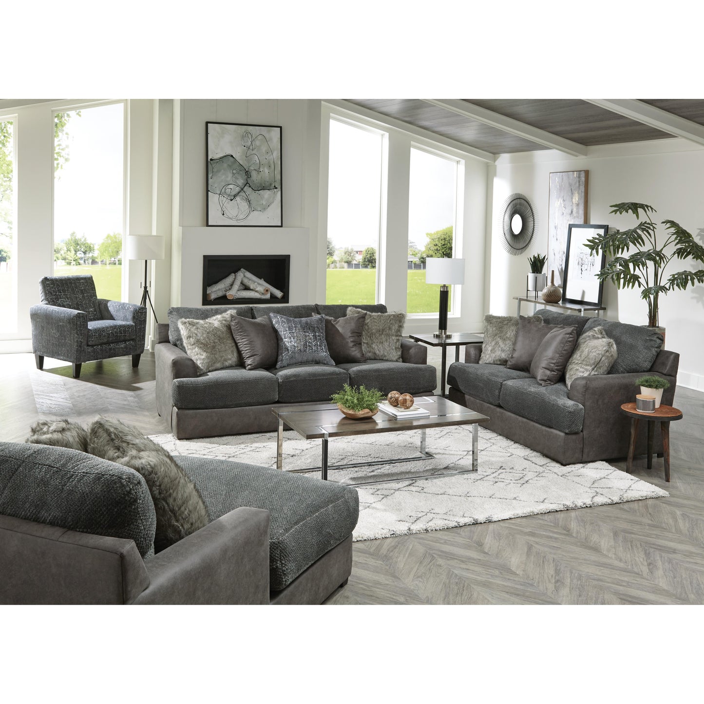 Jackson Furniture Boulevard 3339-03 Sofa - Smoke IMAGE 5
