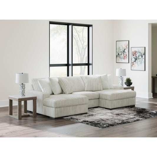 Signature Design by Ashley Stupendous 25903S4 3 pc Sectional with Double Chaise IMAGE 2
