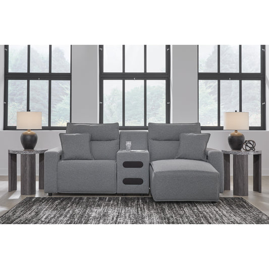 Signature Design by Ashley Modmax 65906S5 3 pc Power Reclining Sectional with Chaise IMAGE 2
