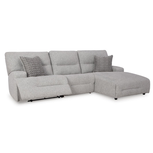 Signature Design by Ashley Acklen Place 93605S6 3 pc Power Reclining Sectional IMAGE 2