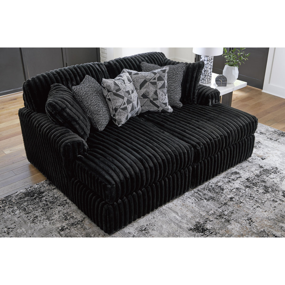 Signature Design by Ashley Midnight-Madness 98103S8 Super Chaise IMAGE 4