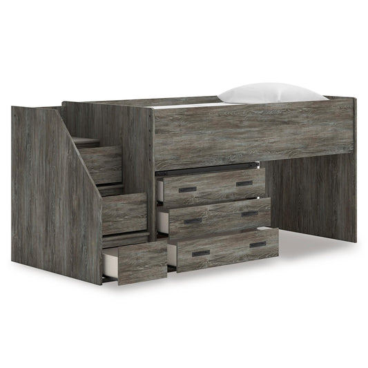 Signature Design by Ashley Frandern B4480B15 Twin Loft Bed with Drawer Storage IMAGE 2