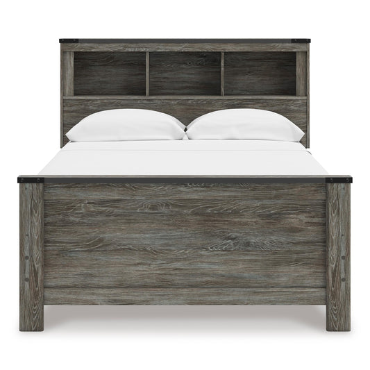 Signature Design by Ashley Frandern B4480B3 Full Bookcase Panel Bed IMAGE 2