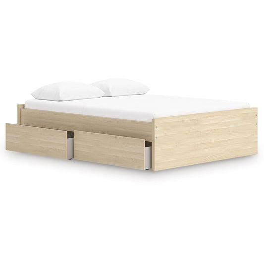 Signature Design by Ashley Onita EB9632B9 Queen Platform Bed with 1 Side Storage IMAGE 2