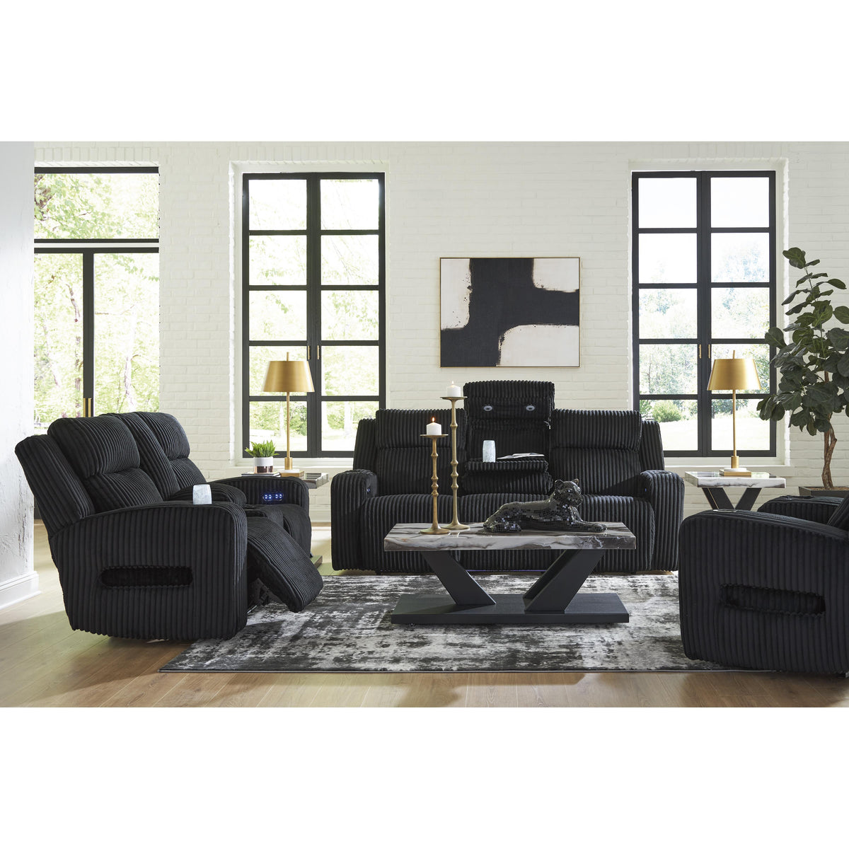 Signature Design by Ashley Forest Lake PC6420215 Power Reclining Sofa with Adjustable Headrest IMAGE 20