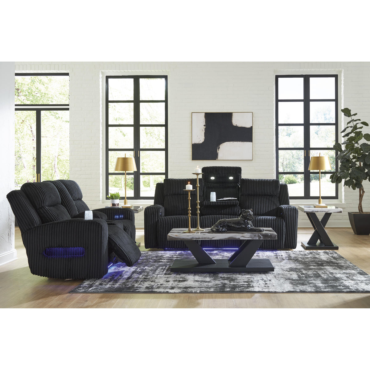 Signature Design by Ashley Forest Lake PC6420218 Power Reclining Loveseat with Console and Adjustable Headrest IMAGE 20