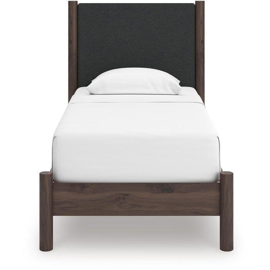 Signature Design by Ashley Pamytta PCB2614B8 Twin Upholstered Panel Platform Bed IMAGE 2