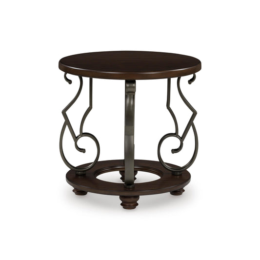 Signature Design by Ashley Frallyn T623-6 Round End Table IMAGE 2