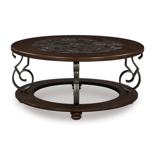 Signature Design by Ashley Frallyn T623-8 Round Cocktail Table IMAGE 2