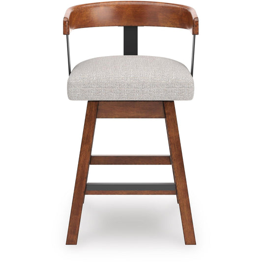 Signature Design by Ashley Ralene D594-224 Upholstered Swivel Barstool IMAGE 2