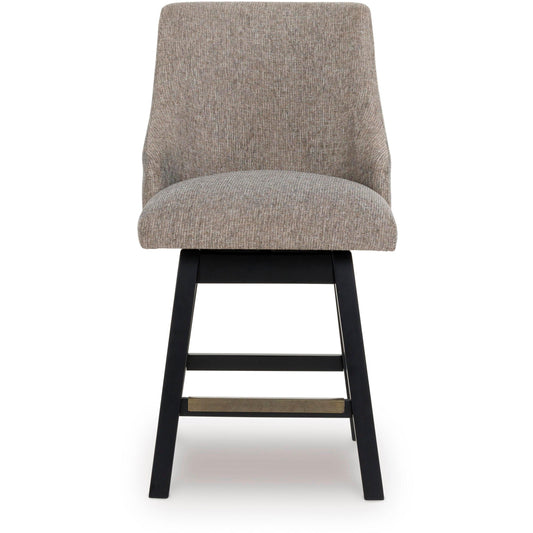 Signature Design by Ashley Neymorton D618-224 Upholstered Swivel Barstool IMAGE 2