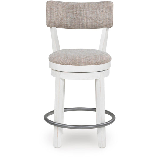 Signature Design by Ashley Robbinsdale D642-224 Upholstered Swivel Barstool IMAGE 2