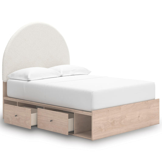 Signature Design by Ashley Arloster PCB1566B5 Full Upholstered Panel Bed with Storage IMAGE 2