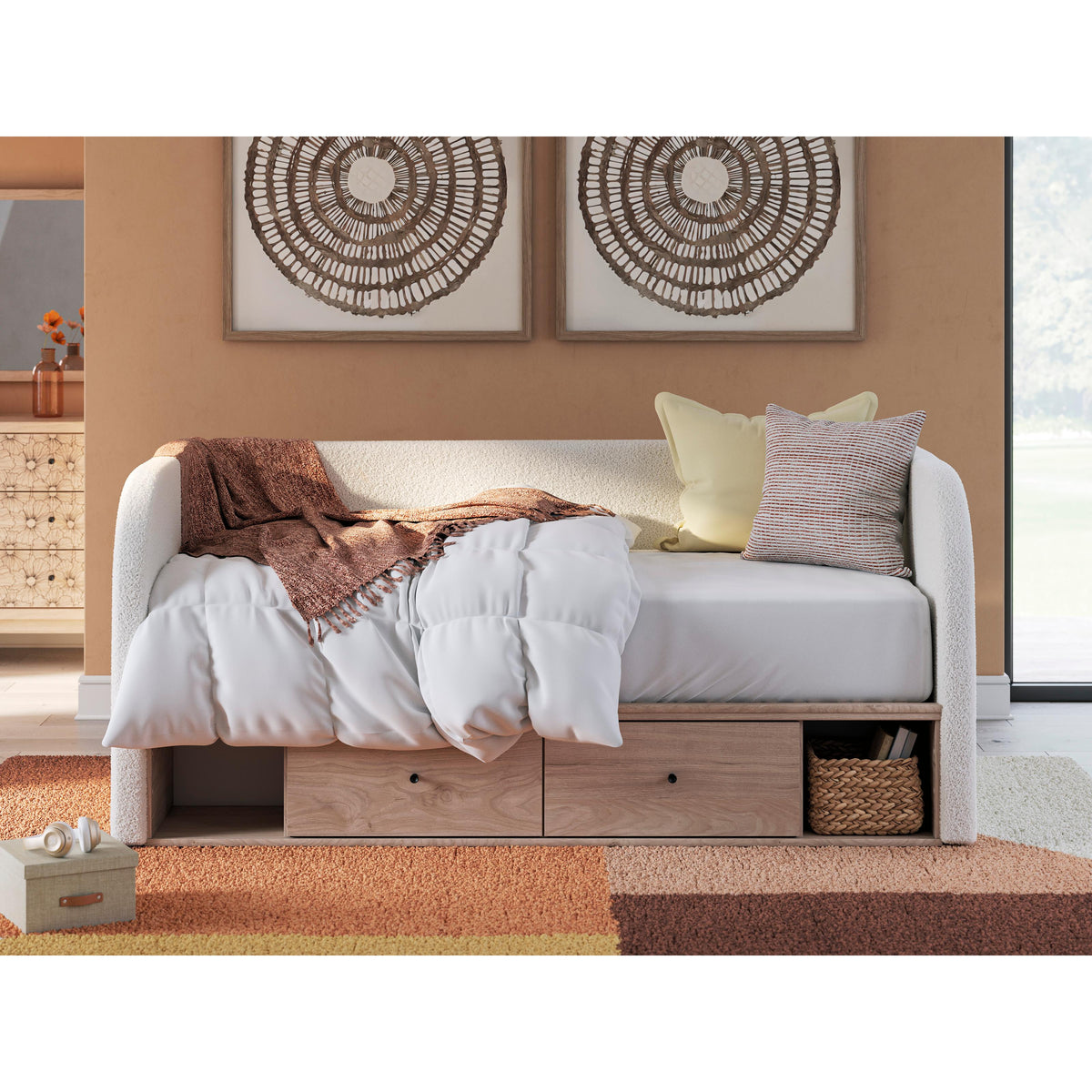 Signature Design by Ashley Arloster PCB1566B9 Twin Upholstered Day Bed with Storage IMAGE 9