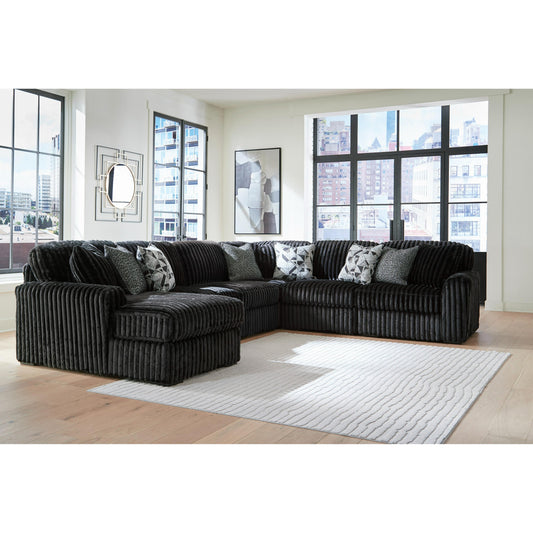 Signature Design by Ashley Midnight-Madness 98103S23 6 pc Sectional with Chaise IMAGE 2