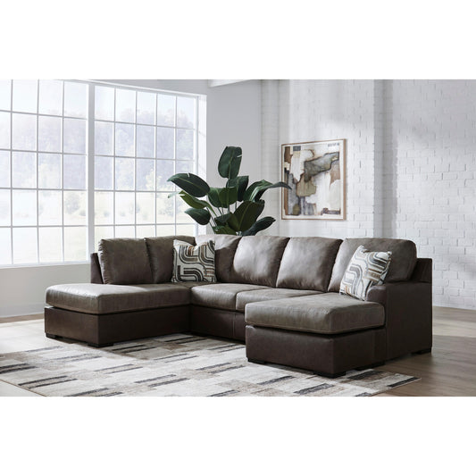 Signature Design by Ashley Castille Way PC62703S4 2 pc Sleeper Sectional with Chaise IMAGE 2