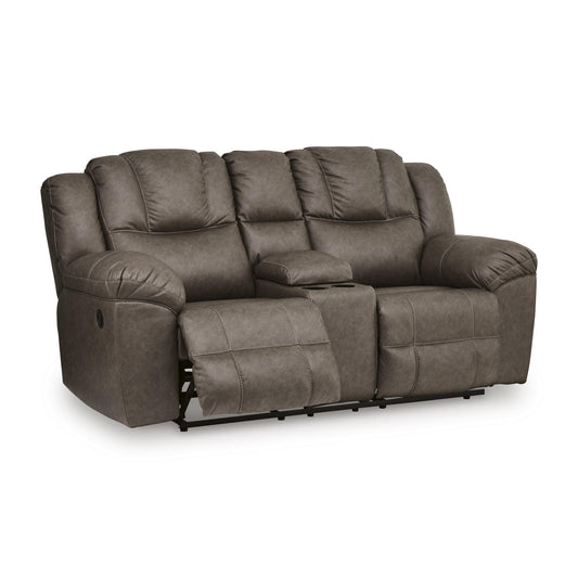 Signature Design by Ashley Lowilla PC6450694 Double Reclining Loveseat with Console IMAGE 2