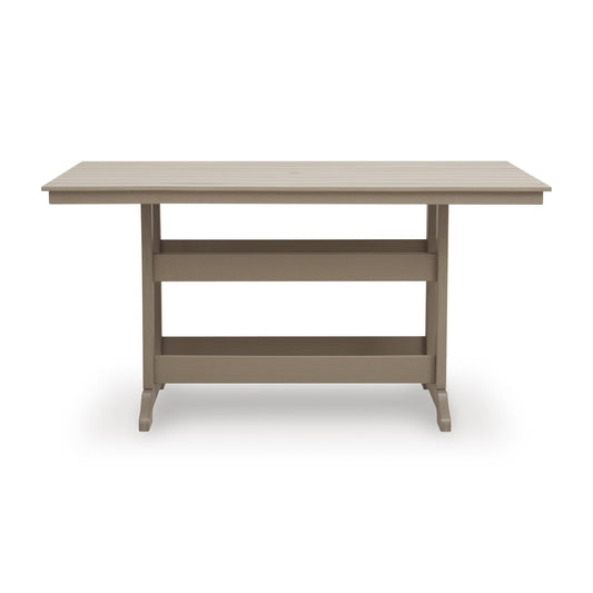 Signature Design by Ashley Seacliff Beach PCP228-642 Rectangular Counter Table with Umbrella Option IMAGE 2